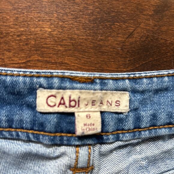 Cabi Jeans Low Rise Slim Ankle Jeans Medium Wash Denim Blue Women's Size 6 - Picture 3 of 9